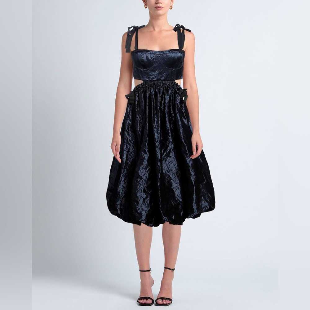 Ulla Johnson Navy Midi Dress